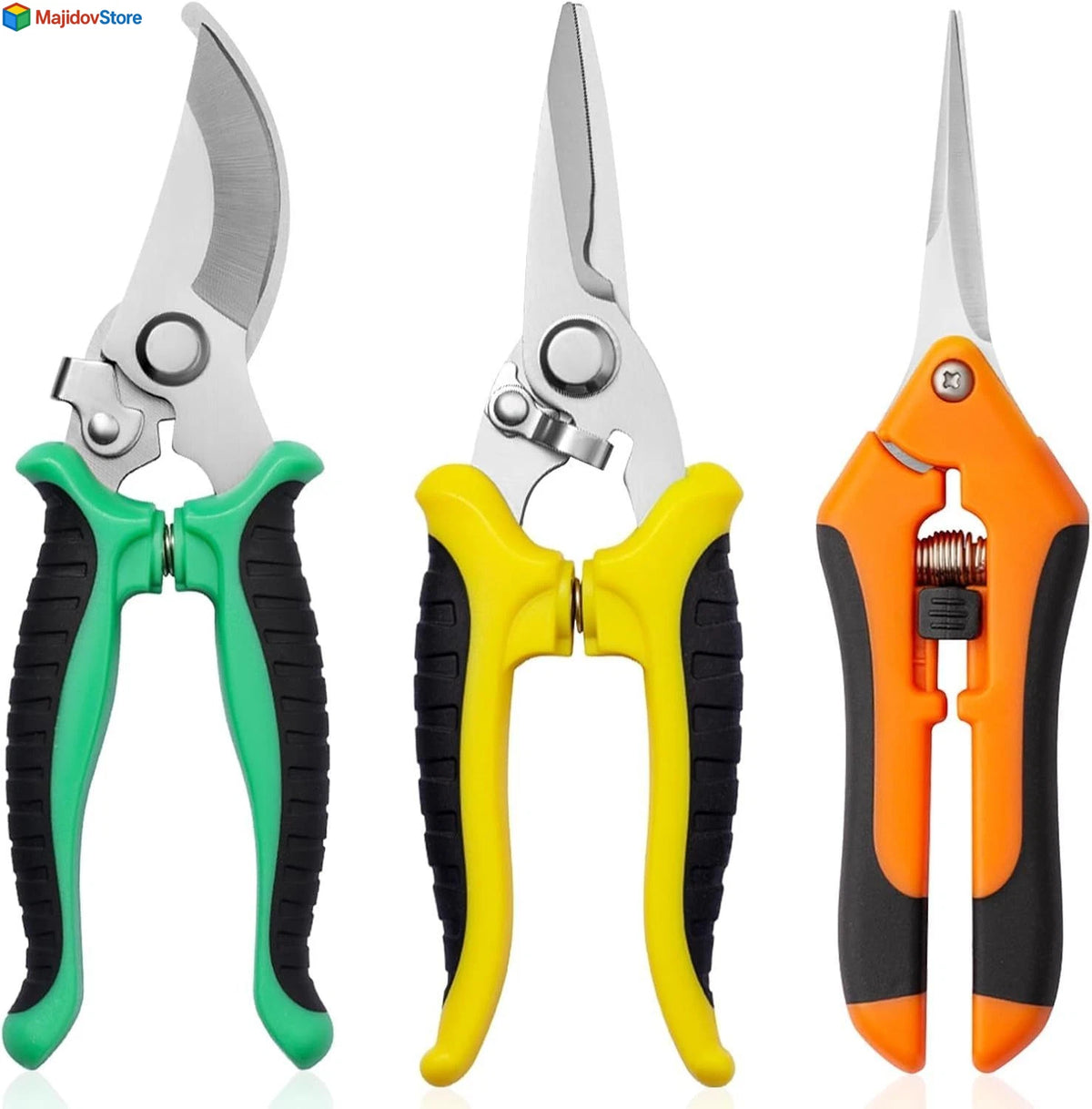LANSGA Pruning Scissors Garden Shears Hand Tools Plant Trimming Pruners 3 PCS