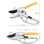 LANSGA Secateurs Clippers, Multi-Functional Professional Garden Pruning Shears, Durable Metal Tree Trimmer Tools Horticulture Hand tool