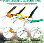 LANSGA Pruning Scissors Garden Shears Hand Tools Plant Trimming Pruners 3 PCS