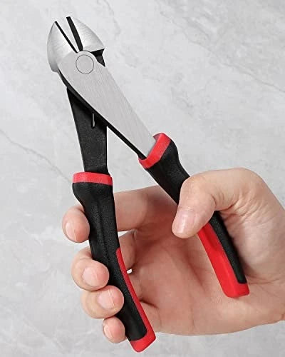 LANSGA 7-inch Wire Cutters, Spring-loaded Side Cutters Dikes