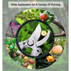 LANSGA 2 in. Pruning Shears 1 in. Cutting Capacity, Red Professional Bypass