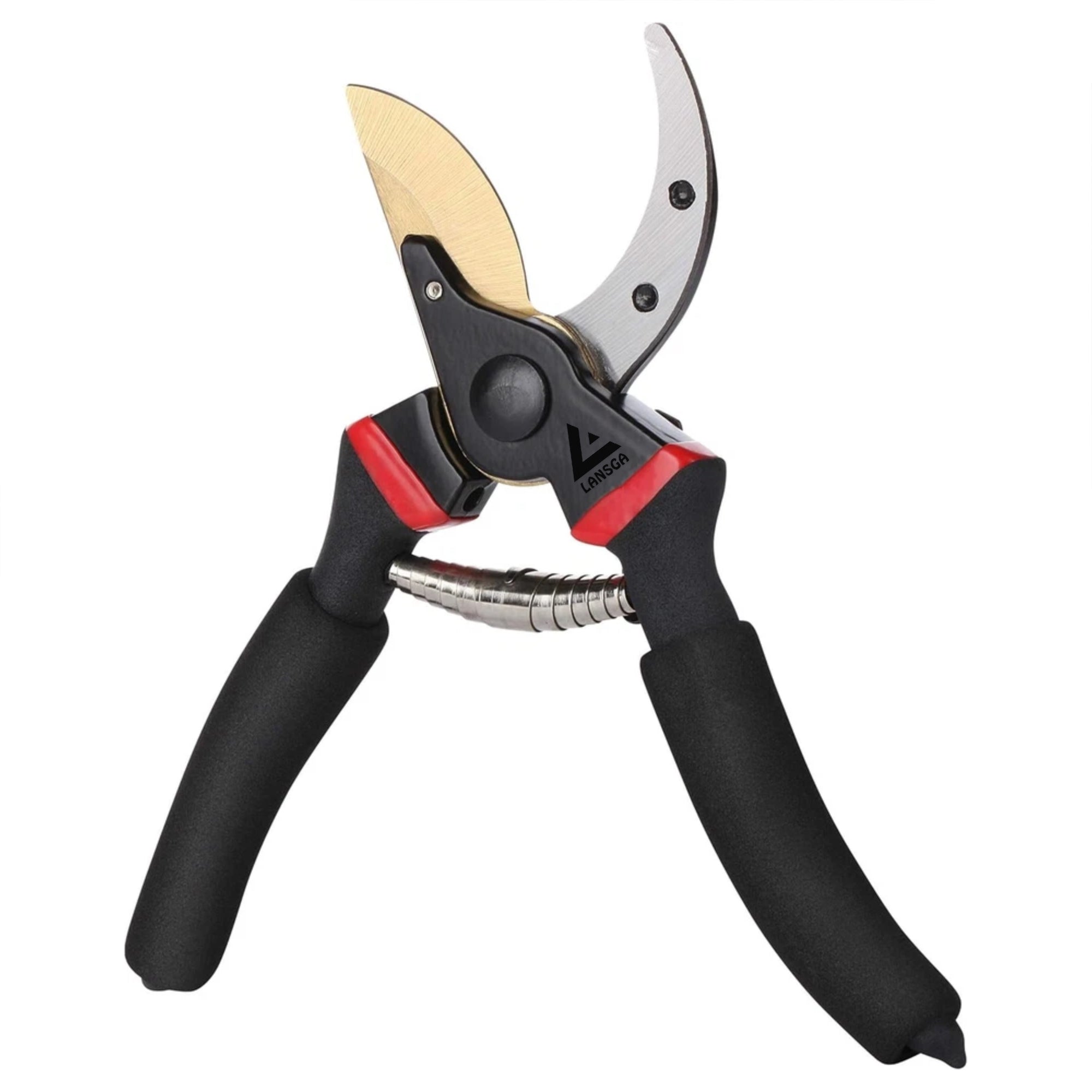 LANSGA Pruning Shears, Garden 8" Professional, Titanium Black