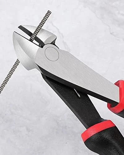 LANSGA 7-inch Wire Cutters, Spring-loaded Side Cutters Dikes