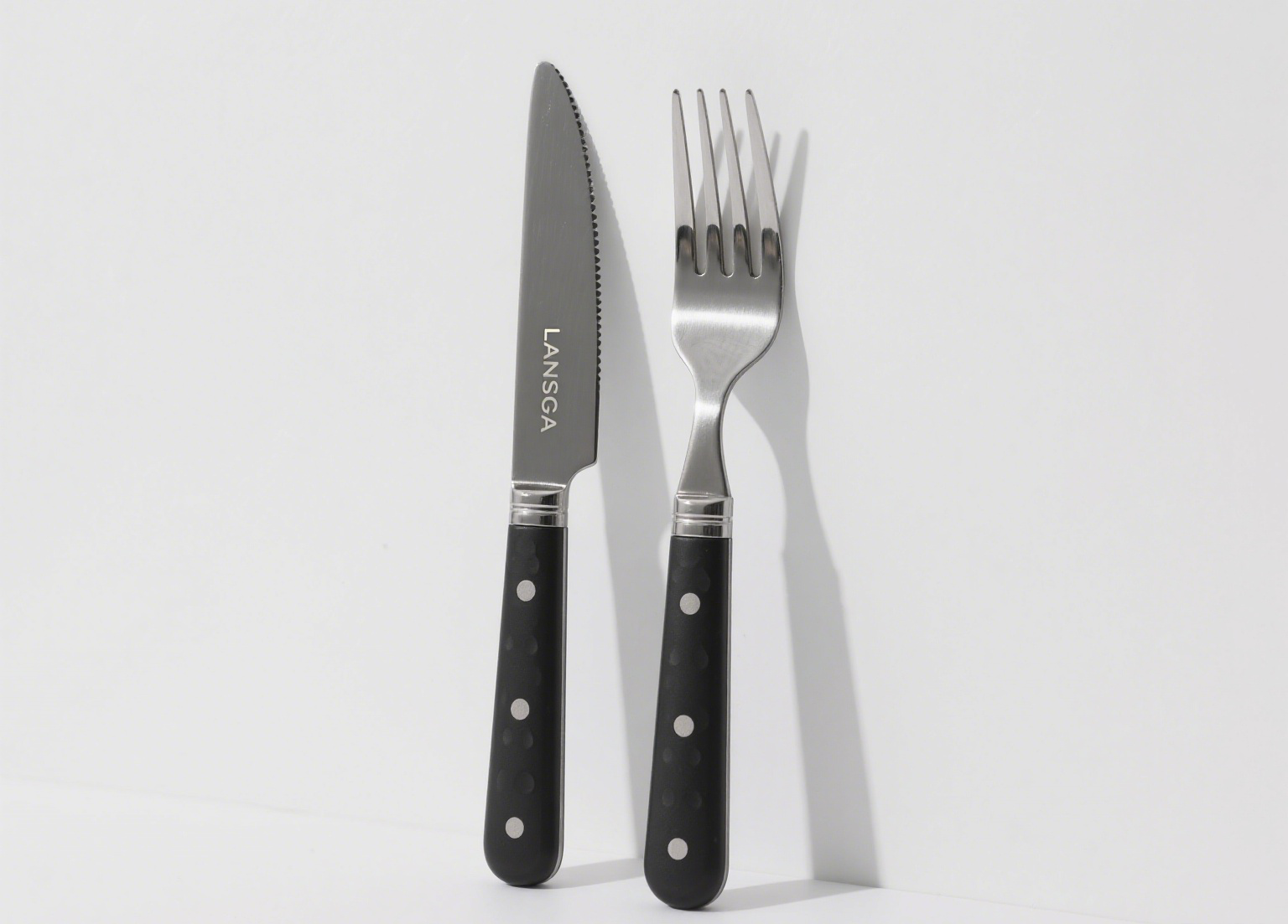 LANSGA International Le Prix 20-Piece Stainless Steel Flatware Place Setting, Navy, Service for 2