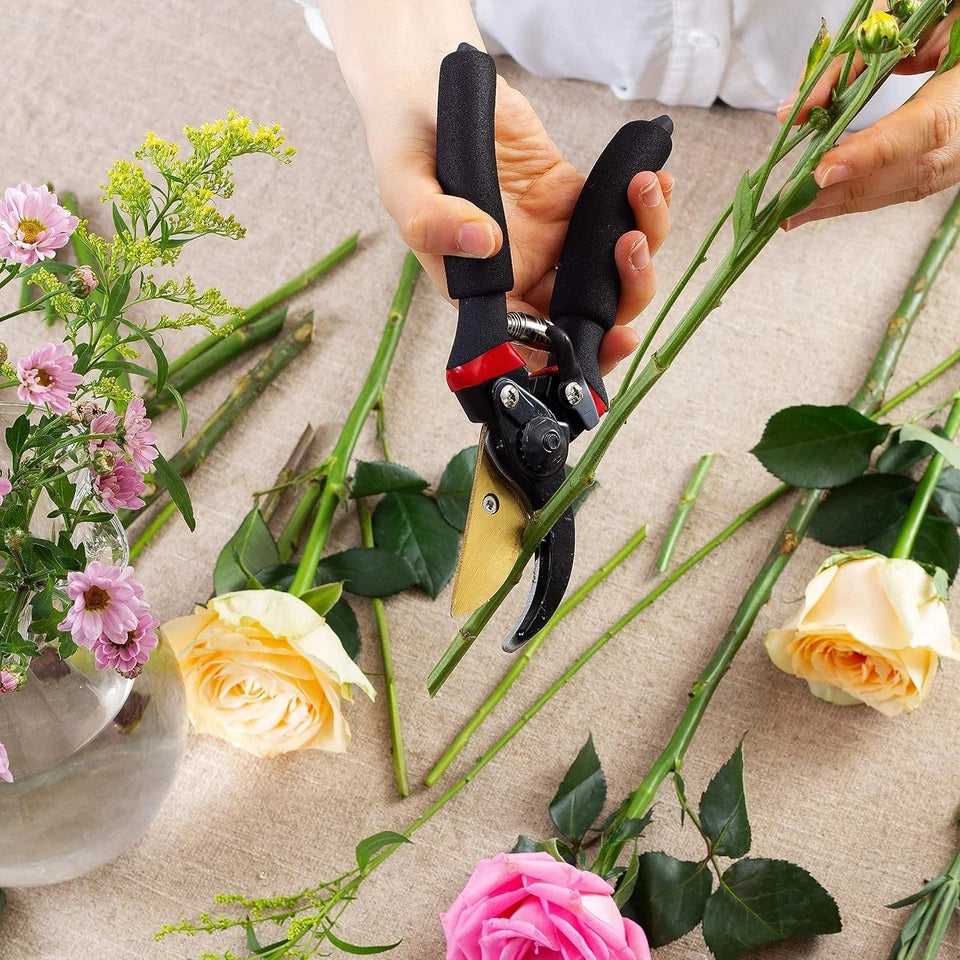 LANSGA Pruning Scissors Garden Shears Hand Tools Plant Trimming Pruners 3 PCS