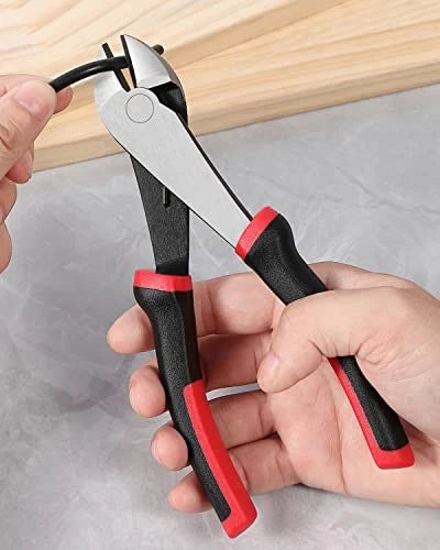 LANSGA 7-inch Wire Cutters, Spring-loaded Side Cutters Dikes