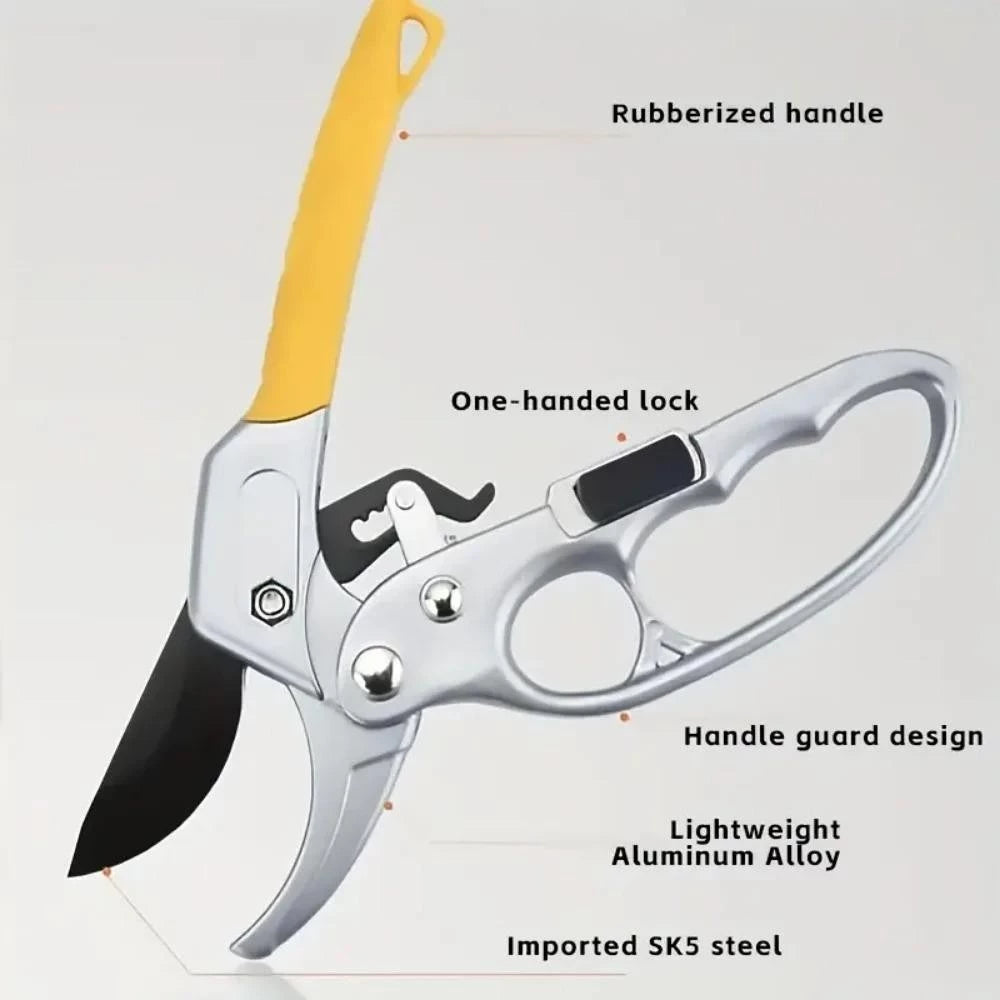 LANSGA Secateurs Clippers, Multi-Functional Professional Garden Pruning Shears, Durable Metal Tree Trimmer Tools Horticulture Hand tool