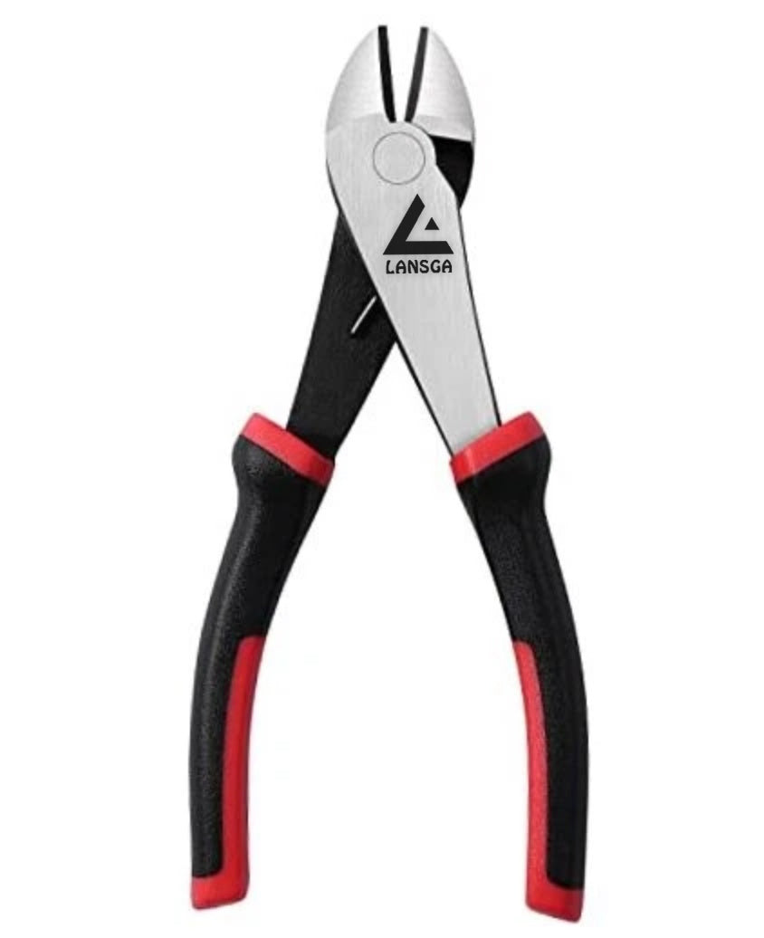 LANSGA 7-inch Wire Cutters, Spring-loaded Side Cutters Dikes