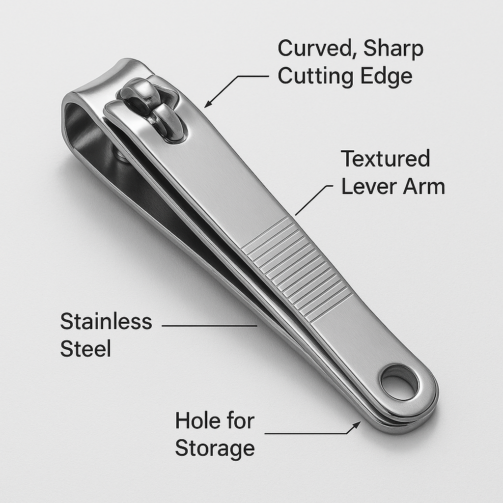 LANSGA Nail Clippers Set, Ultra Sharp Stainless Steel Fingernail and Toenail Clipper Cutters,Travel Nail Kit for Men Women