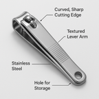 LANSGA Nail Clippers Set, Ultra Sharp Stainless Steel Fingernail and Toenail Clipper Cutters,Travel Nail Kit for Men Women