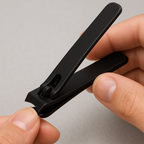 LANSGA Heavy Duty Straight Blade Nail Clippers for Thick Toenails, Professional Stainless Steel Fingernail Toenail Clippers Trimmers - Thick Wide Jaw Toe Nail Clippings for Seniors, Men & Women (Black)