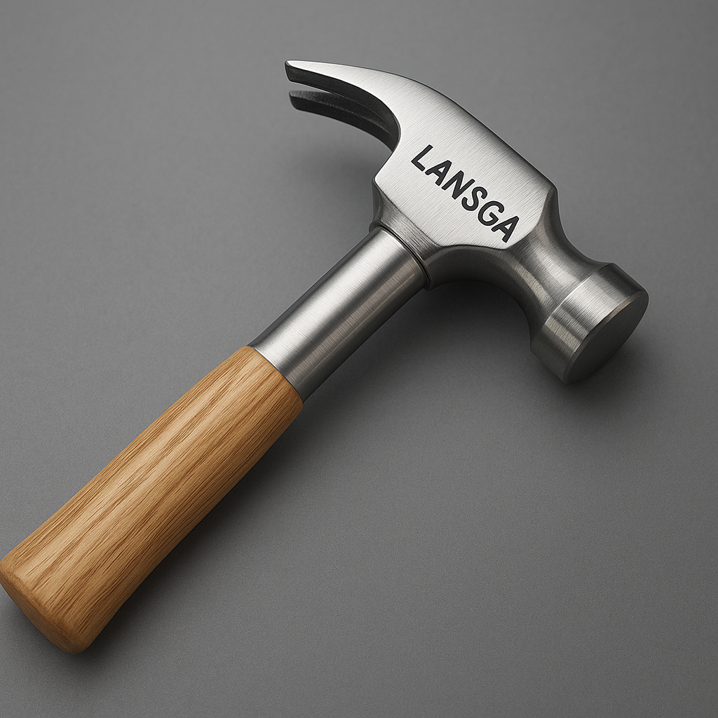 LANSGA Mini Claw Hammer, Wooden Short Handle Claw Hammer 8 OZ Household Small Hammer Portable Mini Hammer