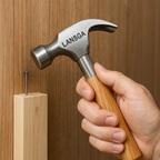 LANSGA Mini Claw Hammer, Wooden Short Handle Claw Hammer 8 OZ Household Small Hammer Portable Mini Hammer