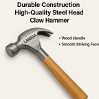 LANSGA Mini Claw Hammer, Wooden Short Handle Claw Hammer 8 OZ Household Small Hammer Portable Mini Hammer