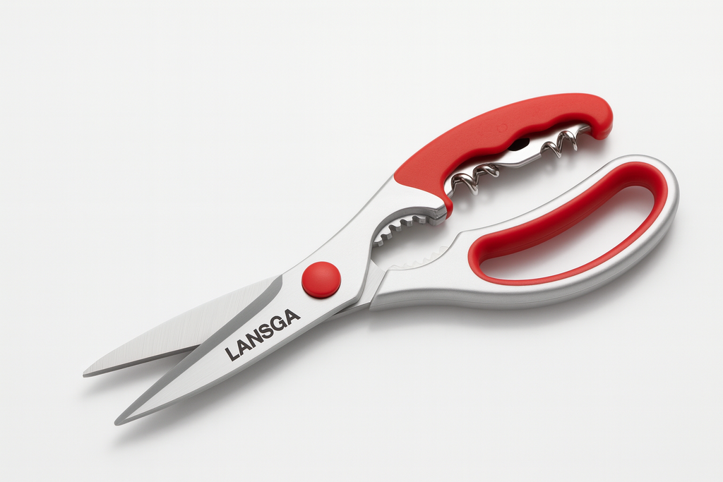 LANSGA Kitchen Scissors Heavy Duty, 8.5 inch Dishwasher Safe Ultra Sharp Premium Heavy Duty Kitchen Shears, Multi Purpose Cooking Scissors Stainless Steel