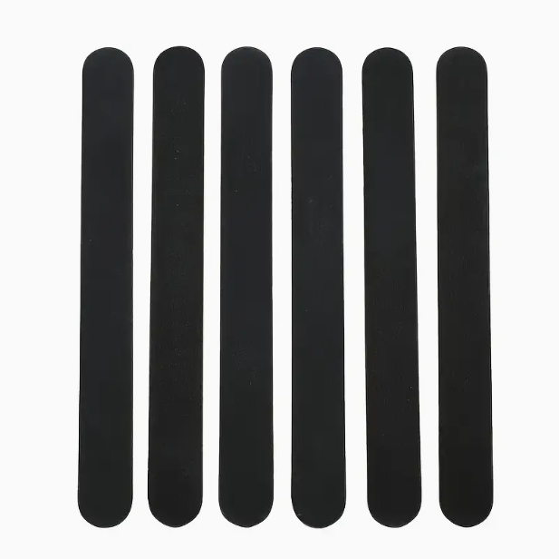 LANSGA Nail File 10 PCS Professional Double Sided 100/180 Grit Nail Files Emery Board Black Manicure Pedicure Tool and Nail Buffering Files