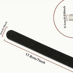 LANSGA Nail File 10 PCS Professional Double Sided 100/180 Grit Nail Files Emery Board Black Manicure Pedicure Tool and Nail Buffering Files
